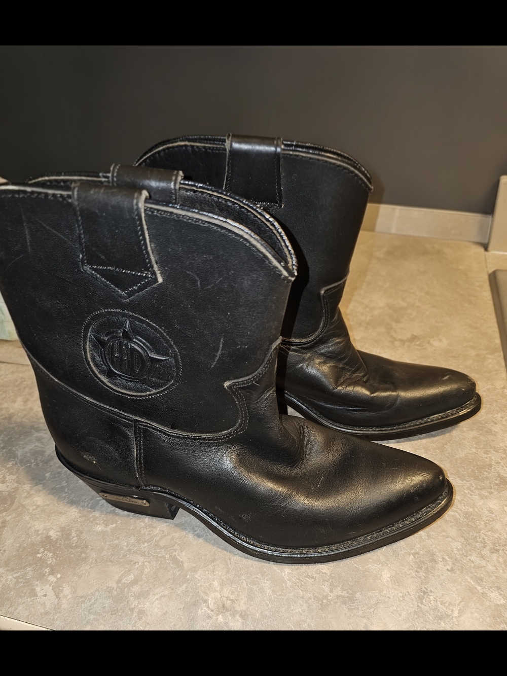 Harley-Davidson Black Women's Combat Moto Boots - Picture 2 of 4